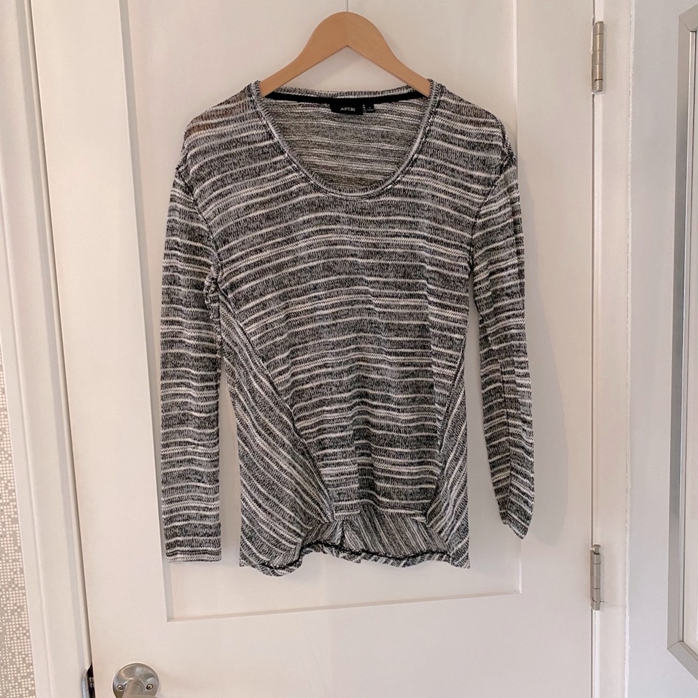 Black and white sweater